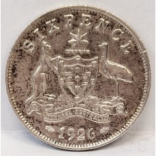 AUSTRALIA 1926 . SIXPENCE AUSTRALIA 1926 . SIXPENCE